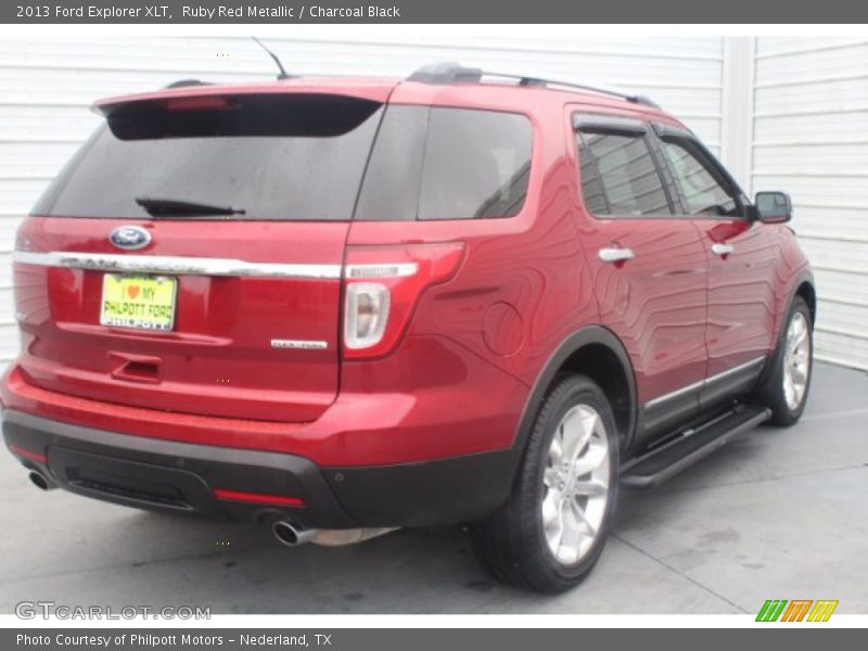 Ruby Red Metallic / Charcoal Black 2013 Ford Explorer XLT