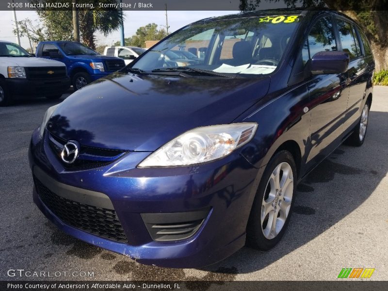 Stormy Blue / Black 2008 Mazda MAZDA5 Touring