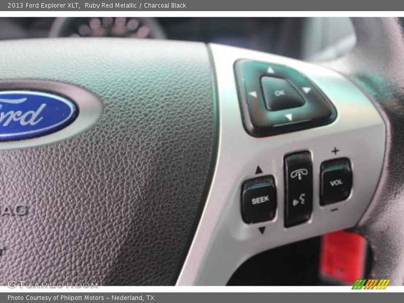 Ruby Red Metallic / Charcoal Black 2013 Ford Explorer XLT