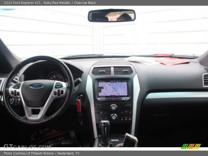Ruby Red Metallic / Charcoal Black 2013 Ford Explorer XLT