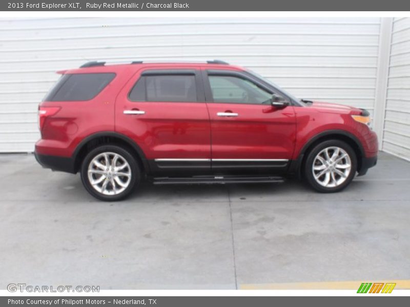 Ruby Red Metallic / Charcoal Black 2013 Ford Explorer XLT