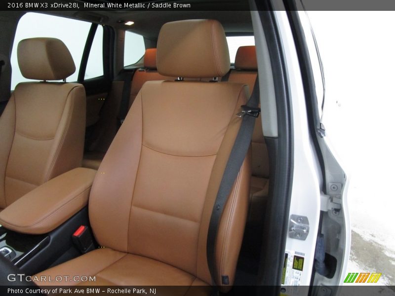 Mineral White Metallic / Saddle Brown 2016 BMW X3 xDrive28i