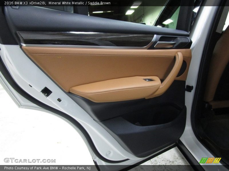 Mineral White Metallic / Saddle Brown 2016 BMW X3 xDrive28i