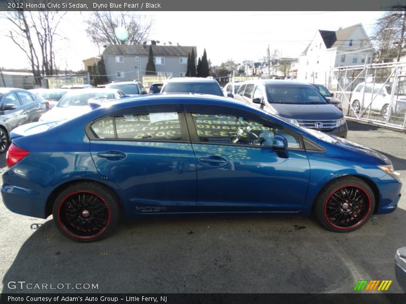 Dyno Blue Pearl / Black 2012 Honda Civic Si Sedan