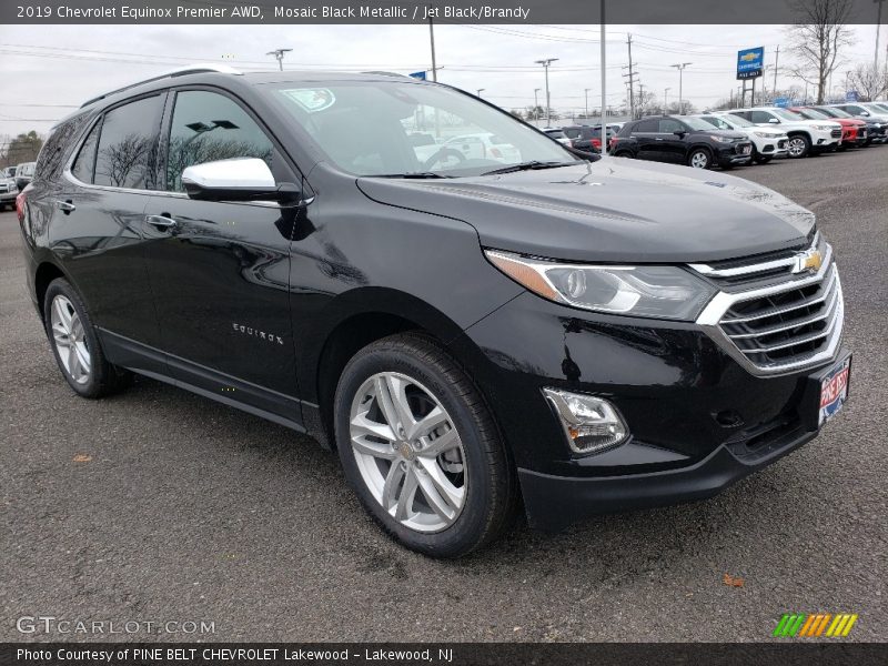 Mosaic Black Metallic / Jet Black/Brandy 2019 Chevrolet Equinox Premier AWD