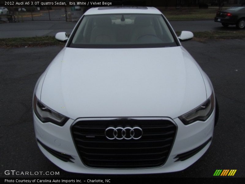Ibis White / Velvet Beige 2012 Audi A6 3.0T quattro Sedan