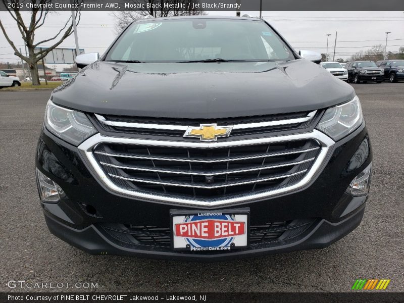 Mosaic Black Metallic / Jet Black/Brandy 2019 Chevrolet Equinox Premier AWD