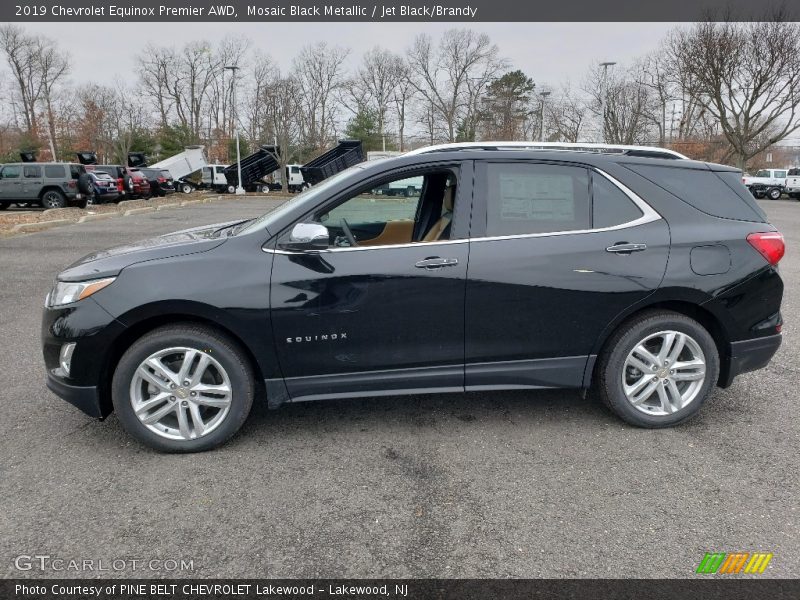 Mosaic Black Metallic / Jet Black/Brandy 2019 Chevrolet Equinox Premier AWD