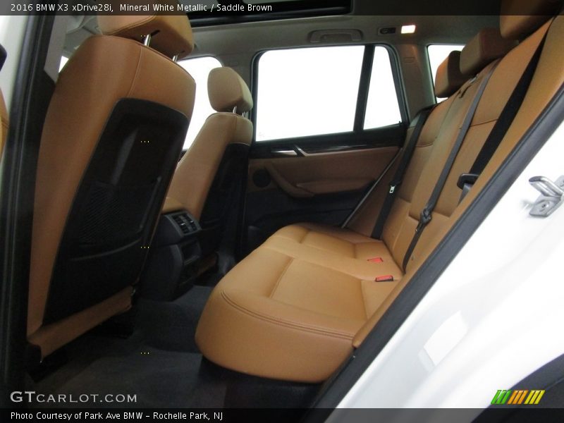 Mineral White Metallic / Saddle Brown 2016 BMW X3 xDrive28i