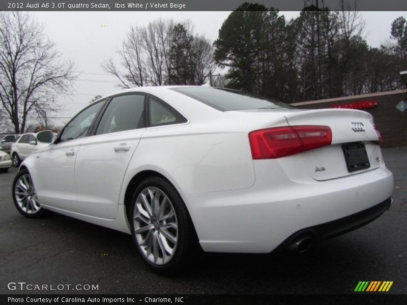 Ibis White / Velvet Beige 2012 Audi A6 3.0T quattro Sedan