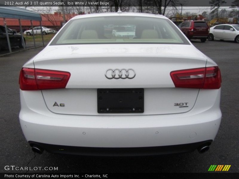 Ibis White / Velvet Beige 2012 Audi A6 3.0T quattro Sedan