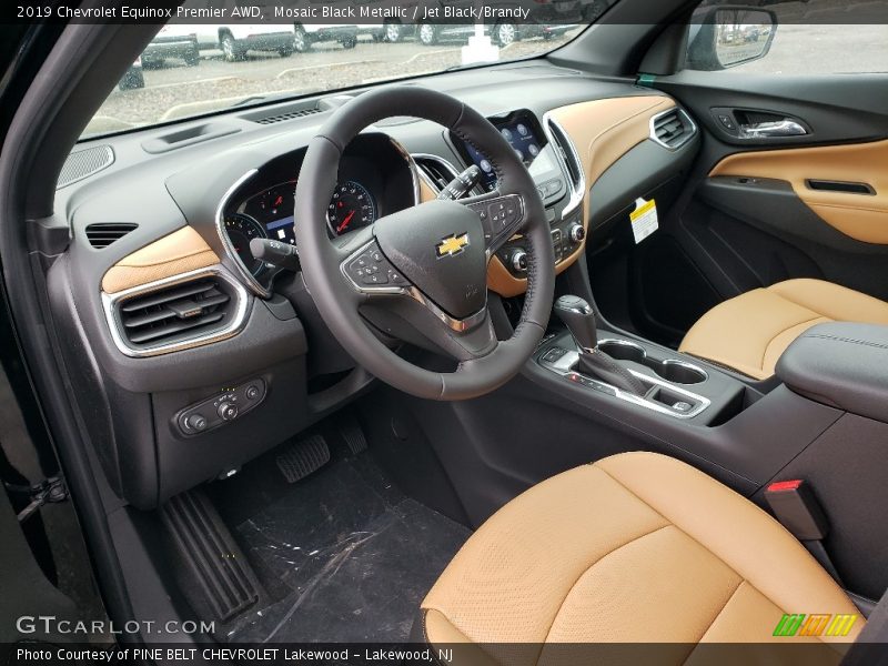 Mosaic Black Metallic / Jet Black/Brandy 2019 Chevrolet Equinox Premier AWD