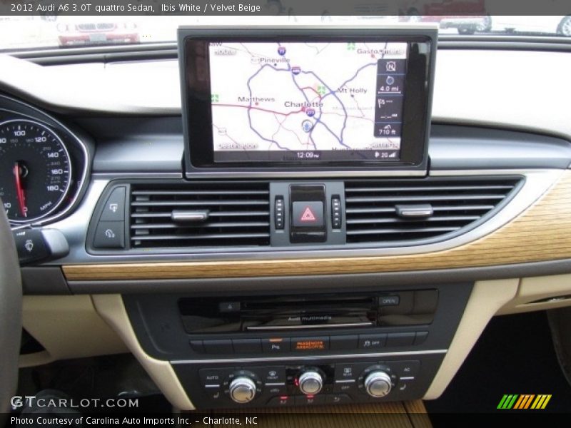 Ibis White / Velvet Beige 2012 Audi A6 3.0T quattro Sedan