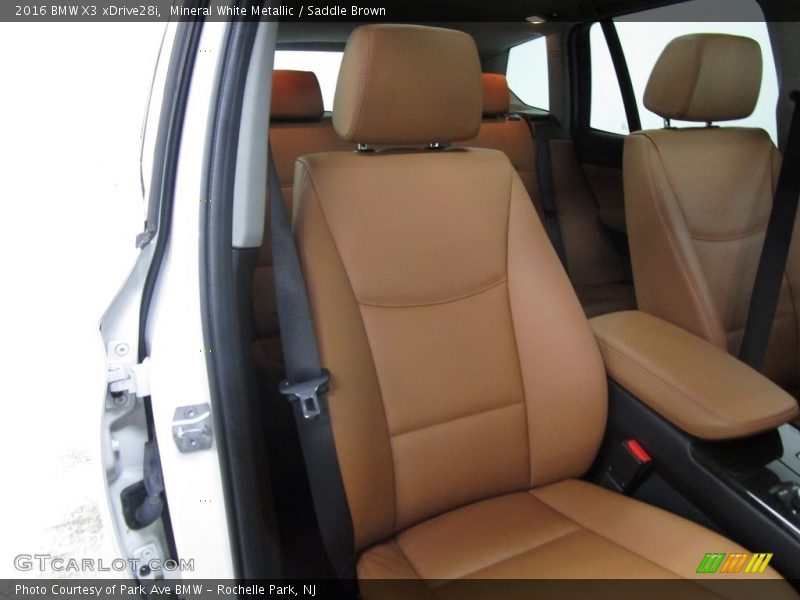 Mineral White Metallic / Saddle Brown 2016 BMW X3 xDrive28i