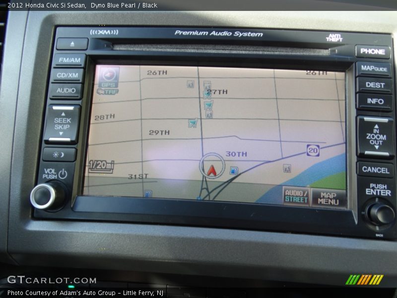 Dyno Blue Pearl / Black 2012 Honda Civic Si Sedan