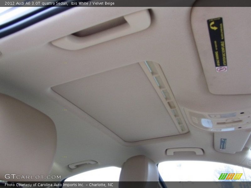 Ibis White / Velvet Beige 2012 Audi A6 3.0T quattro Sedan