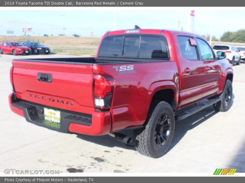 Barcelona Red Metallic / Cement Gray 2019 Toyota Tacoma TSS Double Cab
