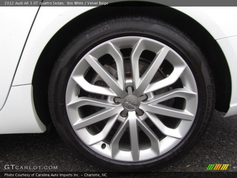 Ibis White / Velvet Beige 2012 Audi A6 3.0T quattro Sedan