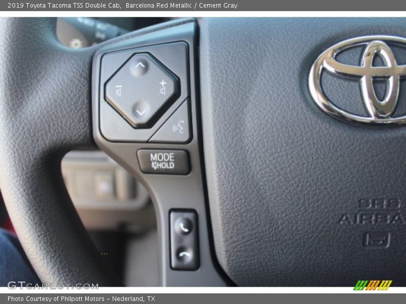Barcelona Red Metallic / Cement Gray 2019 Toyota Tacoma TSS Double Cab