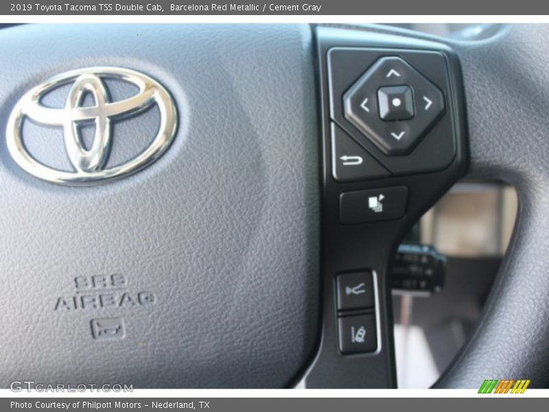 Barcelona Red Metallic / Cement Gray 2019 Toyota Tacoma TSS Double Cab