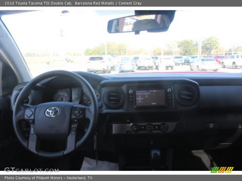 Barcelona Red Metallic / Cement Gray 2019 Toyota Tacoma TSS Double Cab