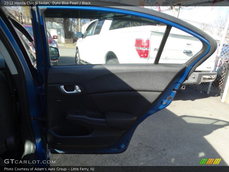 Dyno Blue Pearl / Black 2012 Honda Civic Si Sedan