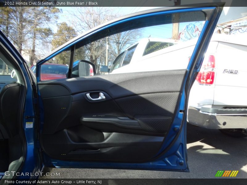Dyno Blue Pearl / Black 2012 Honda Civic Si Sedan