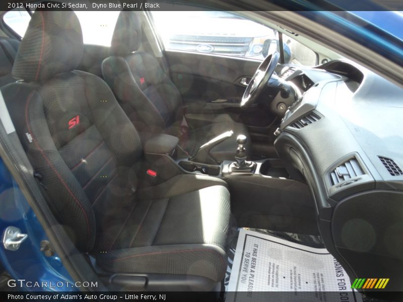 Dyno Blue Pearl / Black 2012 Honda Civic Si Sedan