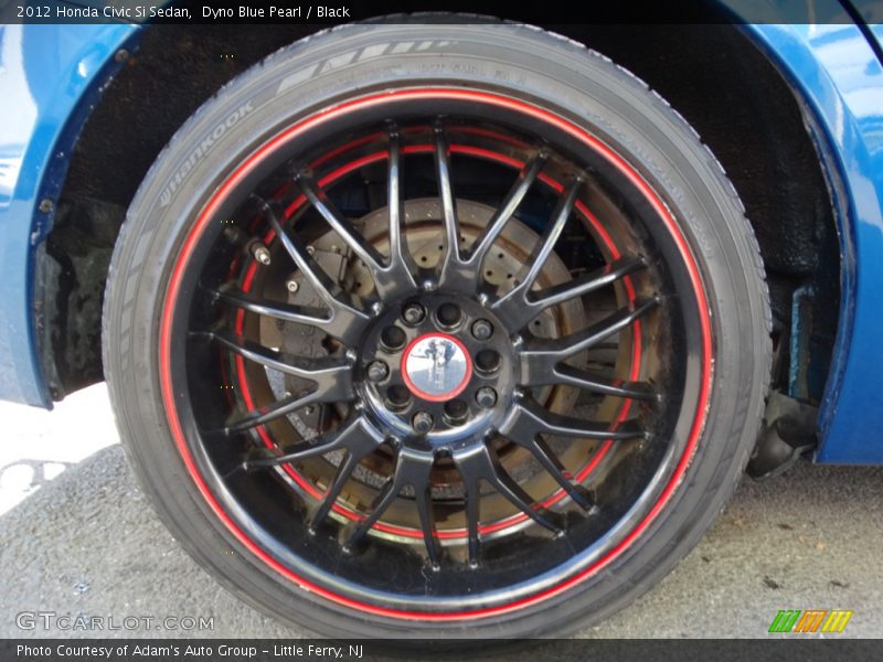Dyno Blue Pearl / Black 2012 Honda Civic Si Sedan