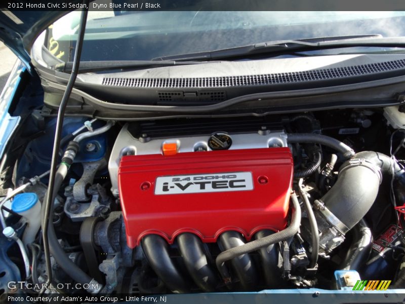 Dyno Blue Pearl / Black 2012 Honda Civic Si Sedan