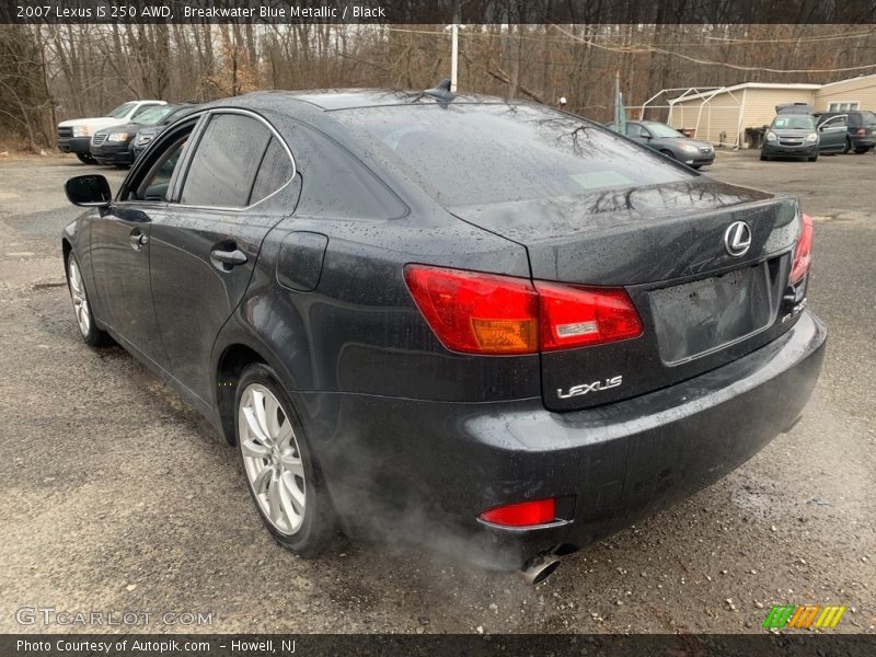 Breakwater Blue Metallic / Black 2007 Lexus IS 250 AWD