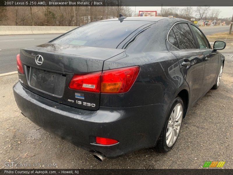 Breakwater Blue Metallic / Black 2007 Lexus IS 250 AWD