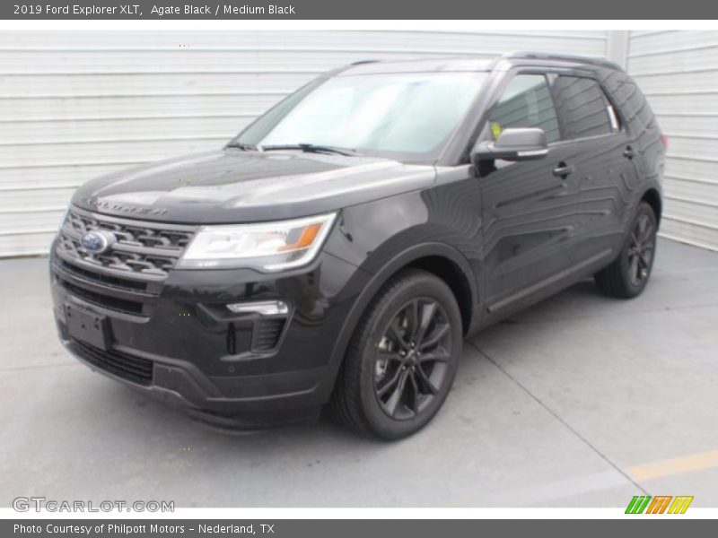 Agate Black / Medium Black 2019 Ford Explorer XLT