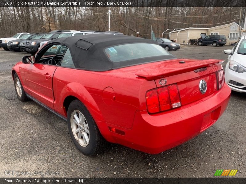 Torch Red / Dark Charcoal 2007 Ford Mustang V6 Deluxe Convertible