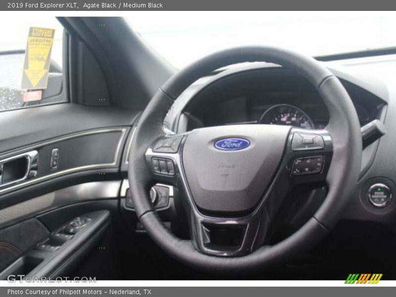 Agate Black / Medium Black 2019 Ford Explorer XLT