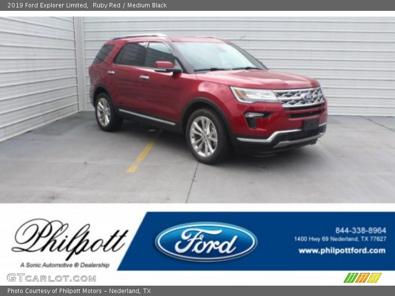 Ruby Red / Medium Black 2019 Ford Explorer Limited