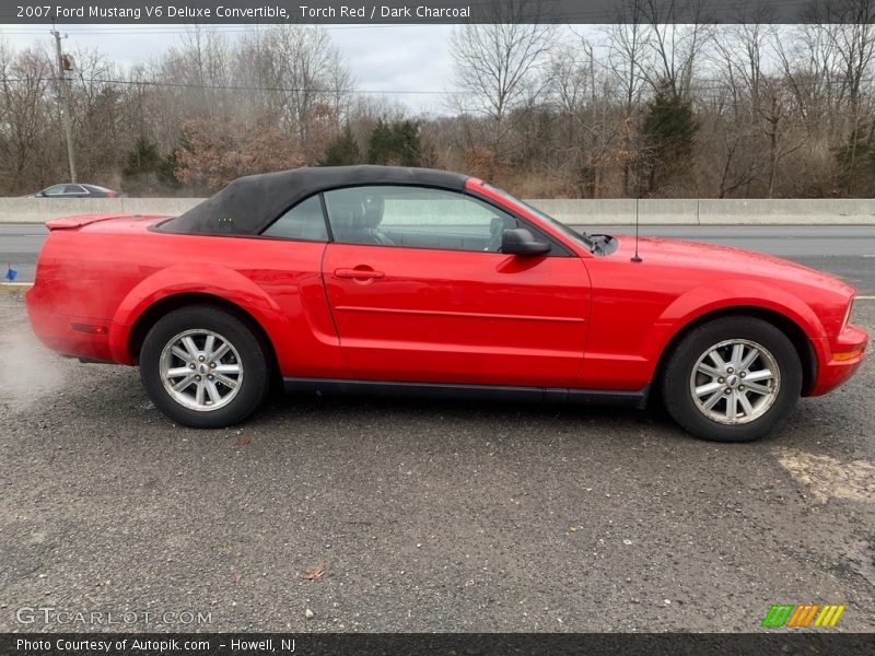 Torch Red / Dark Charcoal 2007 Ford Mustang V6 Deluxe Convertible