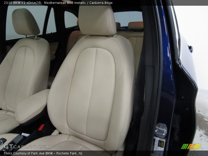 Mediterranean Blue metallic / Canberra Beige 2016 BMW X1 xDrive28i