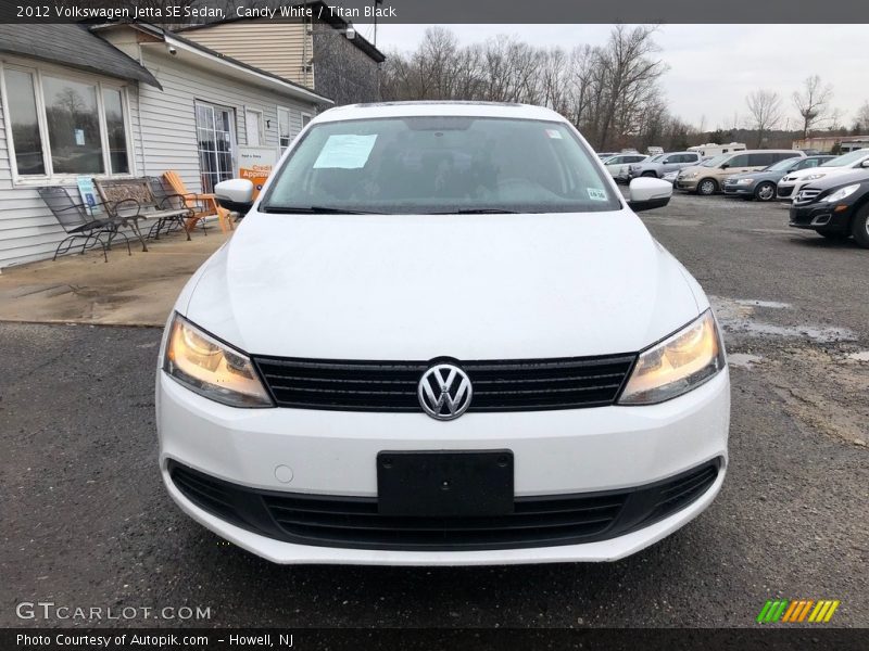 Candy White / Titan Black 2012 Volkswagen Jetta SE Sedan