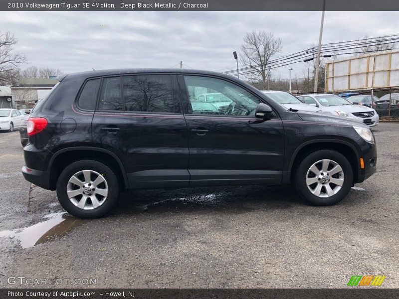 Deep Black Metallic / Charcoal 2010 Volkswagen Tiguan SE 4Motion