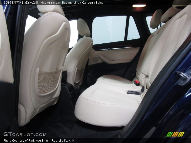 Mediterranean Blue metallic / Canberra Beige 2016 BMW X1 xDrive28i