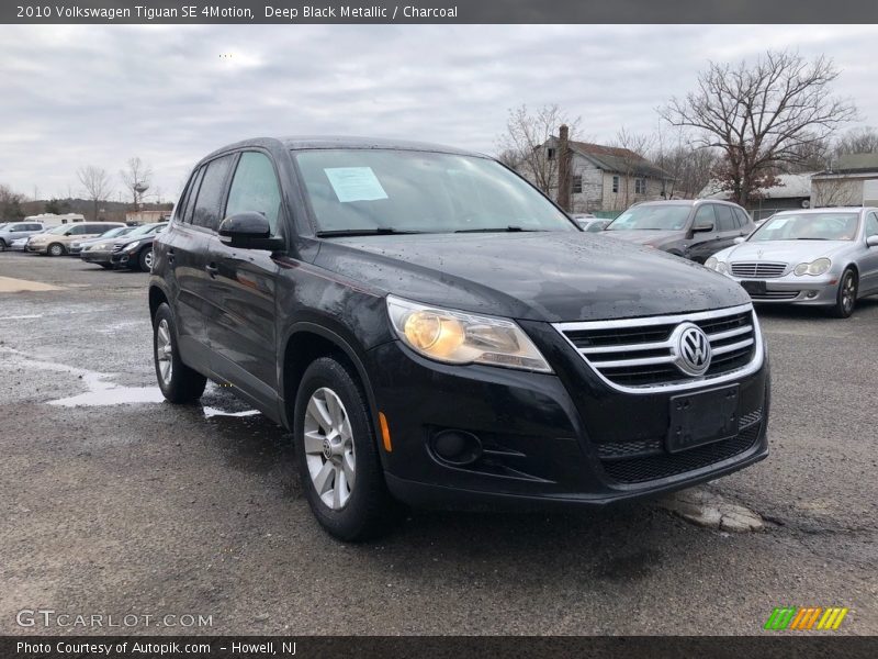 Deep Black Metallic / Charcoal 2010 Volkswagen Tiguan SE 4Motion