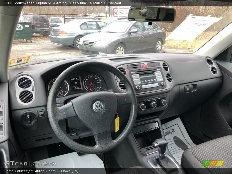 Deep Black Metallic / Charcoal 2010 Volkswagen Tiguan SE 4Motion