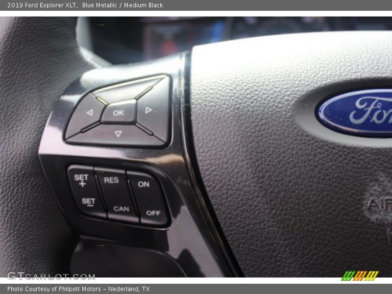 Blue Metallic / Medium Black 2019 Ford Explorer XLT