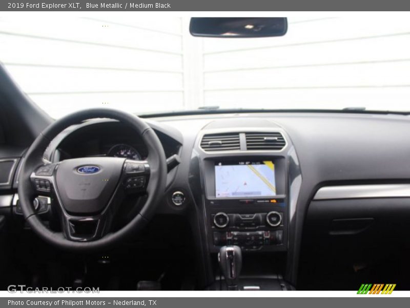 Blue Metallic / Medium Black 2019 Ford Explorer XLT