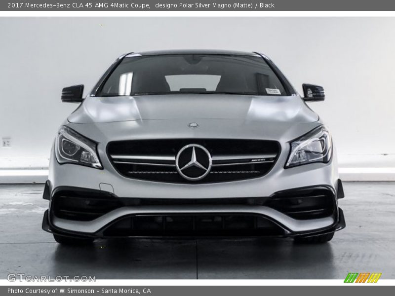 designo Polar Silver Magno (Matte) / Black 2017 Mercedes-Benz CLA 45 AMG 4Matic Coupe