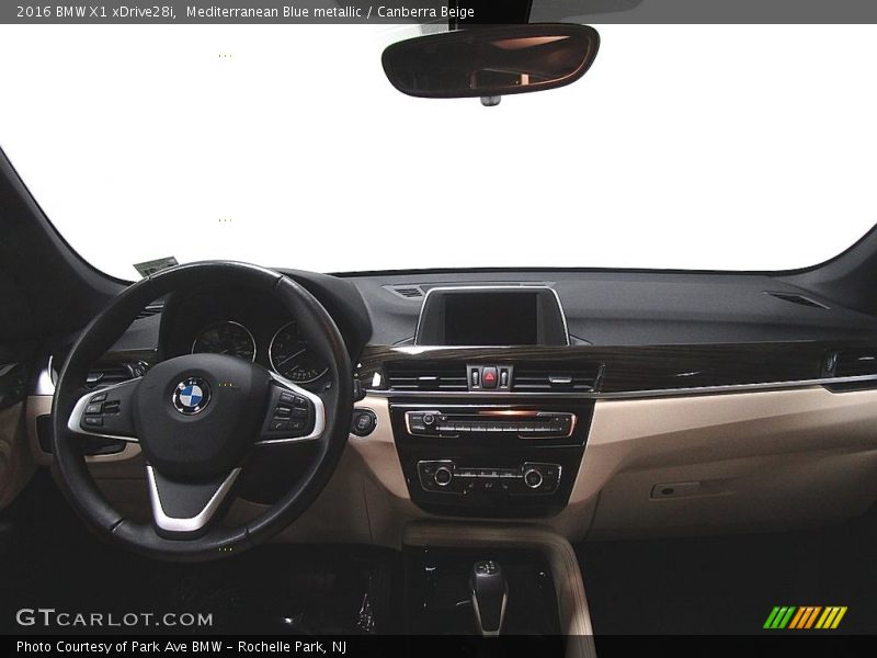 Mediterranean Blue metallic / Canberra Beige 2016 BMW X1 xDrive28i