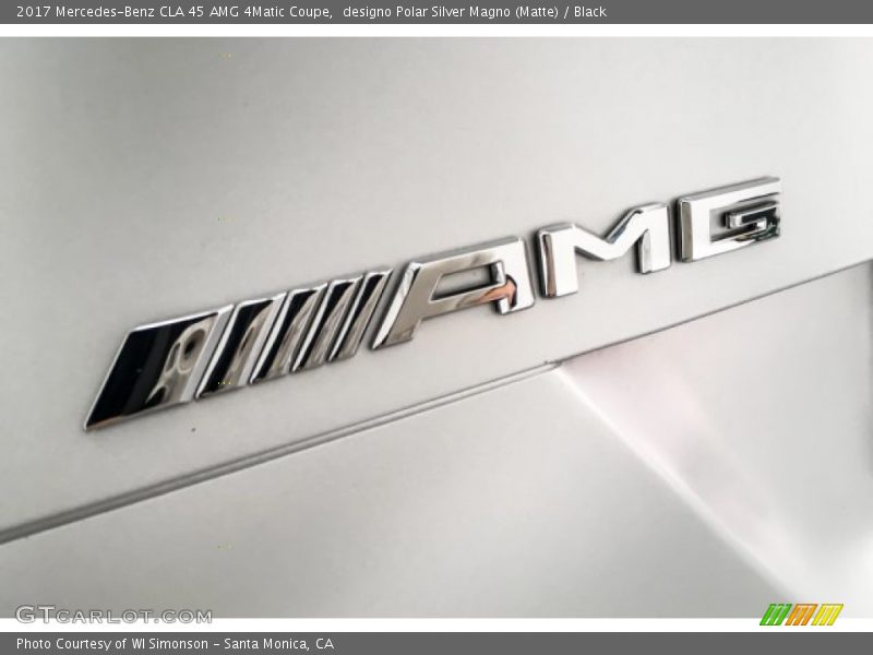 designo Polar Silver Magno (Matte) / Black 2017 Mercedes-Benz CLA 45 AMG 4Matic Coupe
