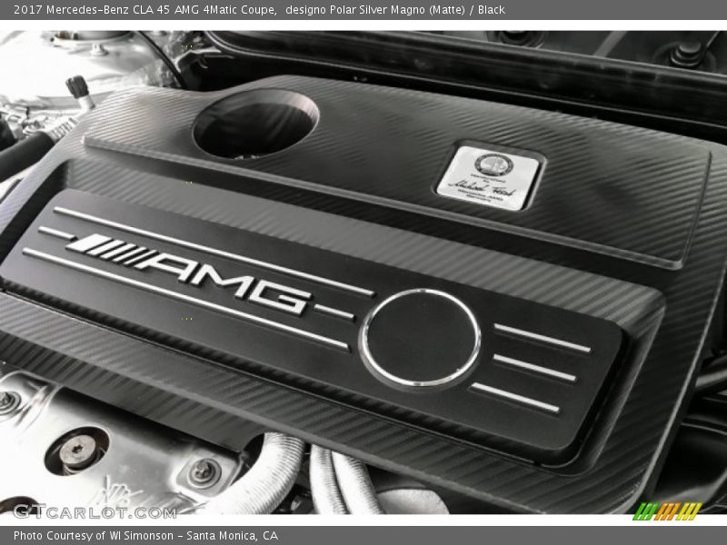 designo Polar Silver Magno (Matte) / Black 2017 Mercedes-Benz CLA 45 AMG 4Matic Coupe