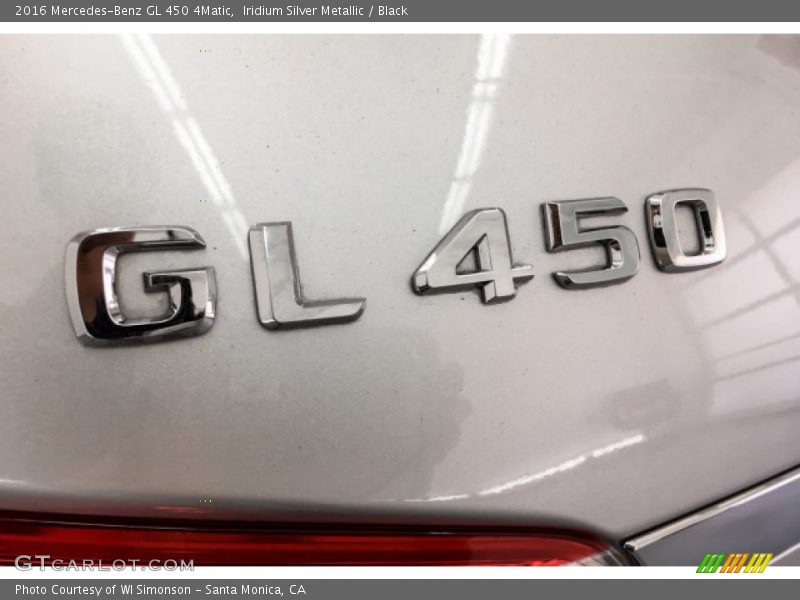 Iridium Silver Metallic / Black 2016 Mercedes-Benz GL 450 4Matic